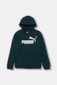 Παιδική μπλούζα Puma ESS No. 1 Logo Hoodie FL B με κουκούλα πράσινο 684908