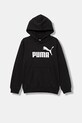 Puma felpa per bambini ESS No. 1 Logo Hoodie FL B 684908 nero AW25
