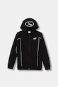 Puma bluză copii PUMA SPORT Full-Zip Hoodie FL B imprimeu negru 688858