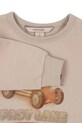 Konges Sløjd bluza dziecięca z bawełną LOU SWEAT SHIRT OCS beżowy KS103868.B.9BYA