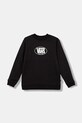 Παιδική μπλούζα Vans Classic Oval Crew στάμπα μαύρο VN000PWVBLK1