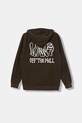 Vans bluza dziecięca Rippled Full Zip VN000PX2EMP1 brązowy AW25