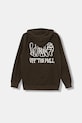 Vans bluză copii Rippled Full Zip VN000PX2EMP1 maro AW25