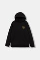 Vans bluză copii Scratched Records Pullover print negru VN000PXDBLK1