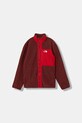 Otroški pulover iz flisa The North Face B YUMIORI FULL ZIP JACKET Brez kapuce rdeča NF0A8AZGDI91