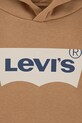 Băieți Levi's bluză copii BATWING SCREENPRINT HOODIE 8E8778 maro