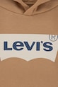 Băieți Levi's bluză copii BATWING SCREENPRINT HOODIE 8E8778 maro