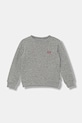 Levi's bluză copii MINI LOGO CREWNECK SWEATSH uni gri 8EE331.B