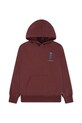 Levi's bluza dziecięca SADDLE MAN HOODIE z kapturem bordowy 8EN717
