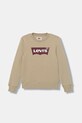 Детская кофта Levi's BATWING CREWNECK с капюшоном бежевый 9E9079.B