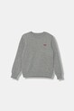 Παιδική μπλούζα Levi's MINI LOGO CREWNECK SWEATSH χωρίς κουκούλα γκρί 9EE331.B