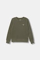 Levi's bluză copii MINI LOGO CREWNECK SWEATSH uni verde 9EE331.B