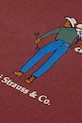 Dječaci Dječja dukserica Levi's SADDLE MAN HOODIE 9EN717 bordo