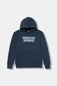 Дитяча кофта Levi's ON THE ROAD BATWING HOODIE з капюшоном темно-синій 9EP036