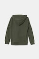 Calvin Klein Jeans hanorac de bumbac pentru copii IB0IB02213.9BYA verde AW25