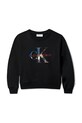 Calvin Klein Jeans bluza bawełniana dziecięca IB0IB02562.9BYA czarny AW25