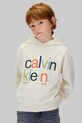 Детская кофта Calvin Klein Jeans с капюшоном бежевый IB0IB02563.128.170.9BYA