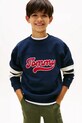 Дитяча кофта Tommy Hilfiger без капюшона темно-синій KB0KB09985.9BYA