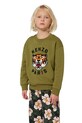 Kenzo Kids hanorac de bumbac pentru copii imprimeu verde K61432.86.108