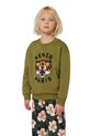 Kenzo Kids bluza bawełniana dziecięca aplikacja zielony K61432.114.108