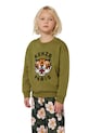 Detská bavlnená mikina Kenzo Kids bavlna zelená K61432.114.108