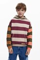 Desigual hanorac de bumbac pentru copii cu modele bej 25WBSK05