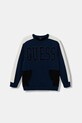 Guess bluza bawełniana dziecięca wzorzyste granatowy L5BQ01.KAX74.9BYA