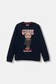 Guess bluza bawełniana dziecięca nadruk granatowy L5BQ07.KAD74.9BYA