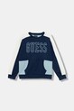 Guess bluza bawełniana dziecięca wzorzyste niebieski N5BQ01.KAX74.9BYA