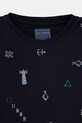 Αγορίστικα Παιδική βαμβακερή μπλούζα Guess N5BQ03.KAX74.9BYA σκούρο μπλε
