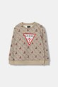 Guess bluza bawełniana dziecięca nadruk beżowy N5BQ05.KAD74.9BYA