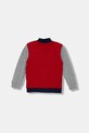 United Colors of Benetton bluza bawełniana dziecięca 3J70G503X.P.seasonal czerwony AW25