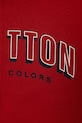 CHLAPEC Dětská bavlněná mikina United Colors of Benetton 3J70G503X.P.seasonal červená