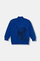 United Colors of Benetton bluza bawełniana dziecięca aplikacja niebieski 3NBMG5042.P.seasonal