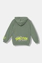 United Colors of Benetton bluza bawełniana dziecięca 33NVC505A.G.seasonal zielony AW25