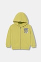 United Colors of Benetton hanorac de bumbac pentru copii print verde 33NVG5041.P.seasonal