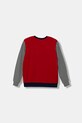 United Colors of Benetton hanorac de bumbac pentru copii 3J68C10PZ.G.seasonal rosu AW25