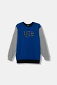 United Colors of Benetton bluza bawełniana dziecięca nadruk niebieski 3J68C10PZ.G.seasonal