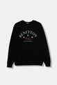 United Colors of Benetton hanorac de bumbac pentru copii print negru 3J68C10PZ.G.seasonal