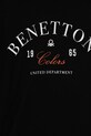 Băieți United Colors of Benetton hanorac de bumbac pentru copii 3J68C10PZ.G.seasonal negru