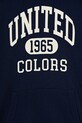 Băieți United Colors of Benetton hanorac de bumbac pentru copii 3J68C203N.G.reproposed bleumarin