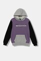 United Colors of Benetton bluza bawełniana dziecięca nadruk fioletowy 3J68C204V.G.seasonal