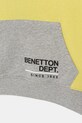 Băieți United Colors of Benetton hanorac de bumbac pentru copii 3J68C204V.G.seasonal verde