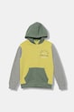 United Colors of Benetton bluza bawełniana dziecięca z kapturem żółty 3J68C505C.G.seasonal