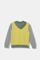 Детски памучен суичър United Colors of Benetton 3J68C505C.G.seasonal жълт AW25