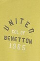 Момче Детски памучен суичър United Colors of Benetton 3J68C505C.G.seasonal жълт