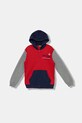 Детская хлопковая кофта United Colors of Benetton с капюшоном красный 3J68C505C.G.seasonal