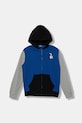 United Colors of Benetton hanorac de bumbac pentru copii cu modele albastru 3J68C505C.G.seasonal