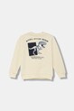 United Colors of Benetton hanorac de bumbac pentru copii print bej 3J68G10KN.P.seasonal