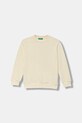 United Colors of Benetton bluza bawełniana dziecięca 3J68G10KN.P.seasonal beżowy AW25